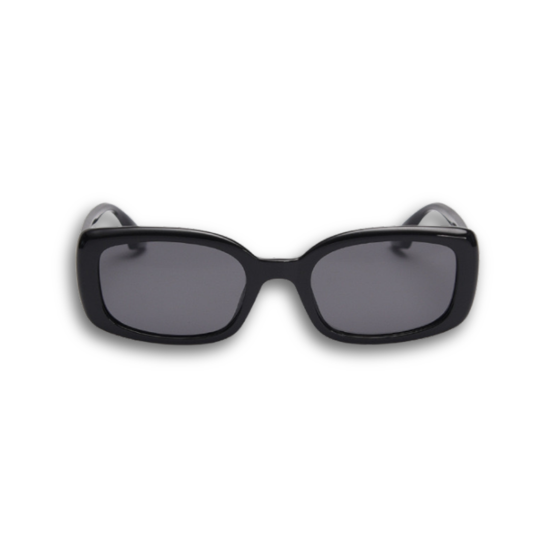 Pink Baby The Fern black sunglasses with round frames and dark lenses, stylish and trendy eyewear for sun protection.