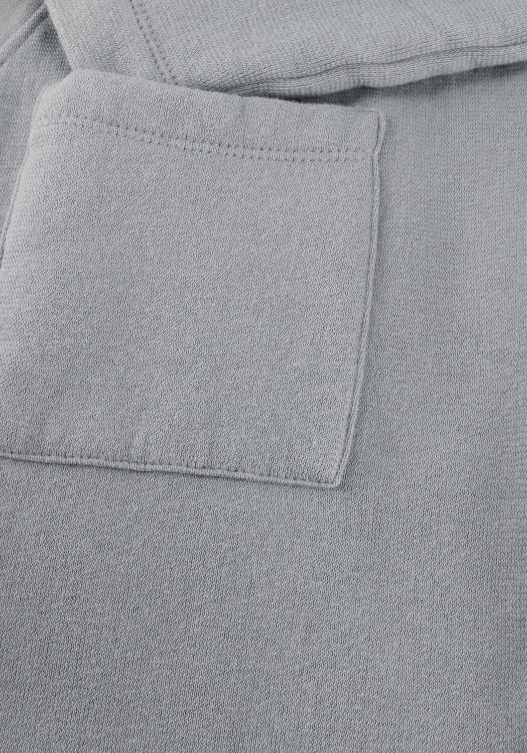 Pink Baby Sammie relaxed V-neck midi dress in mist grey, showing the soft fabric and stylish V-neck design.