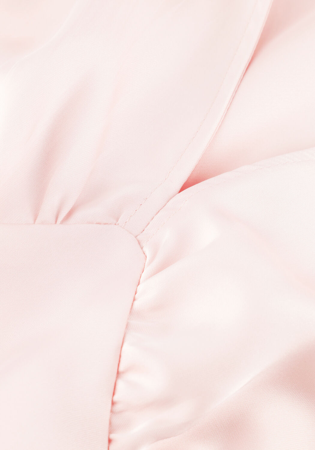 Pink Baby Amandine Satin Mini Dress with scarf-tie in blush pink, featuring a stylish and elegant design, perfect for special occasions.