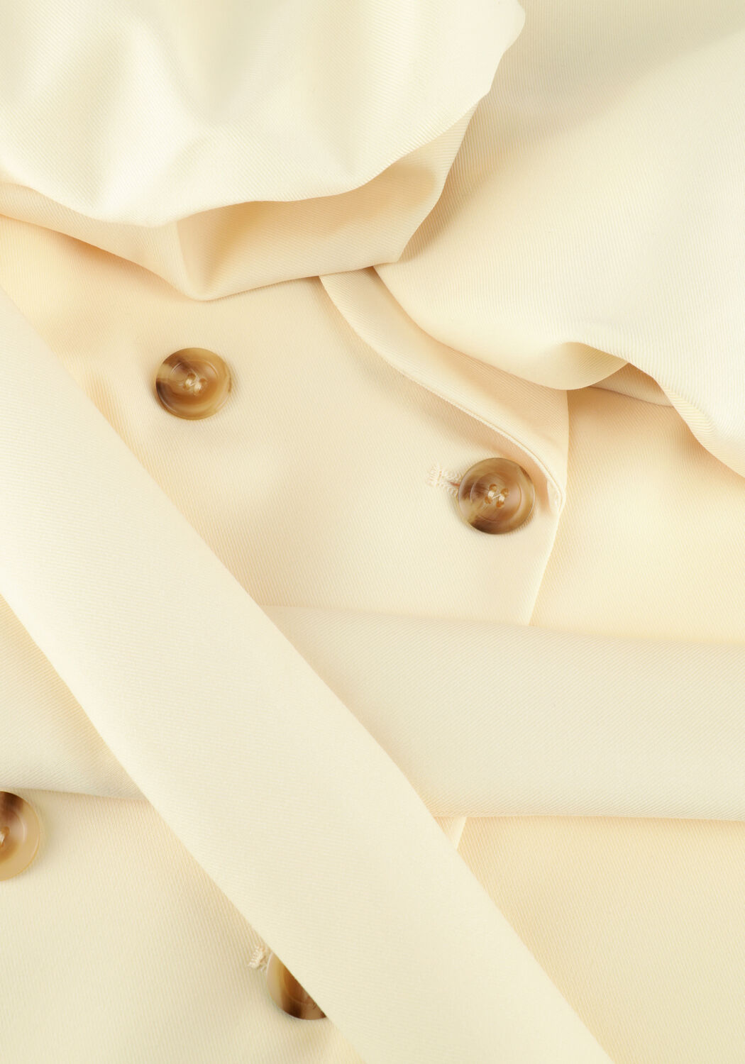 Pink Baby Audry belted blazer mini dress in soft ivory, featuring a tailored fit and stylish design.