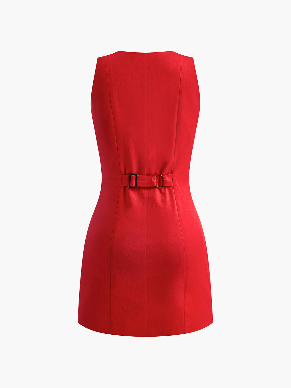 Pink Baby sleeveless short dress with button-front design, perfect for summer wear, featuring a casual and stylish look.