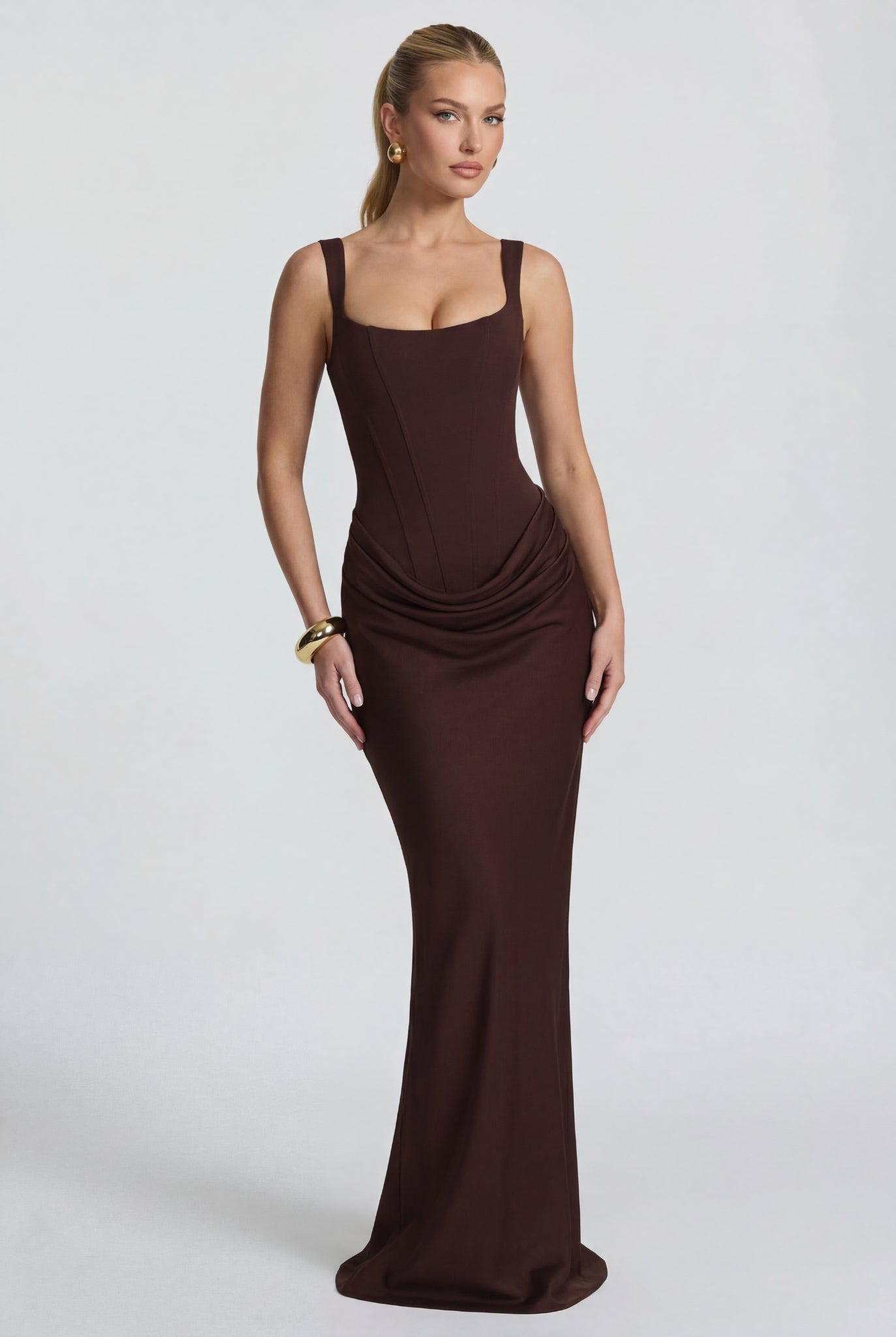Sirena Maxi Dress Brown