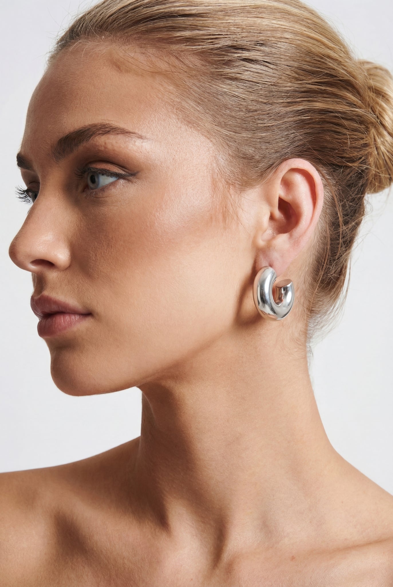 Porto Rafti Hoop Earrings Silver