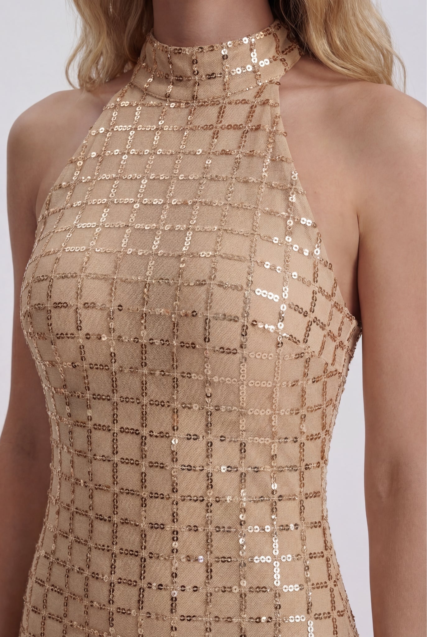 Verona Crystal Mesh Maxi Dress