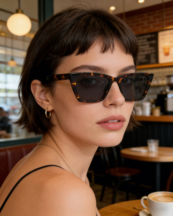 Pink Baby Levi sunglasses with round frames and tinted lenses, stylish eyewear for a trendy look.