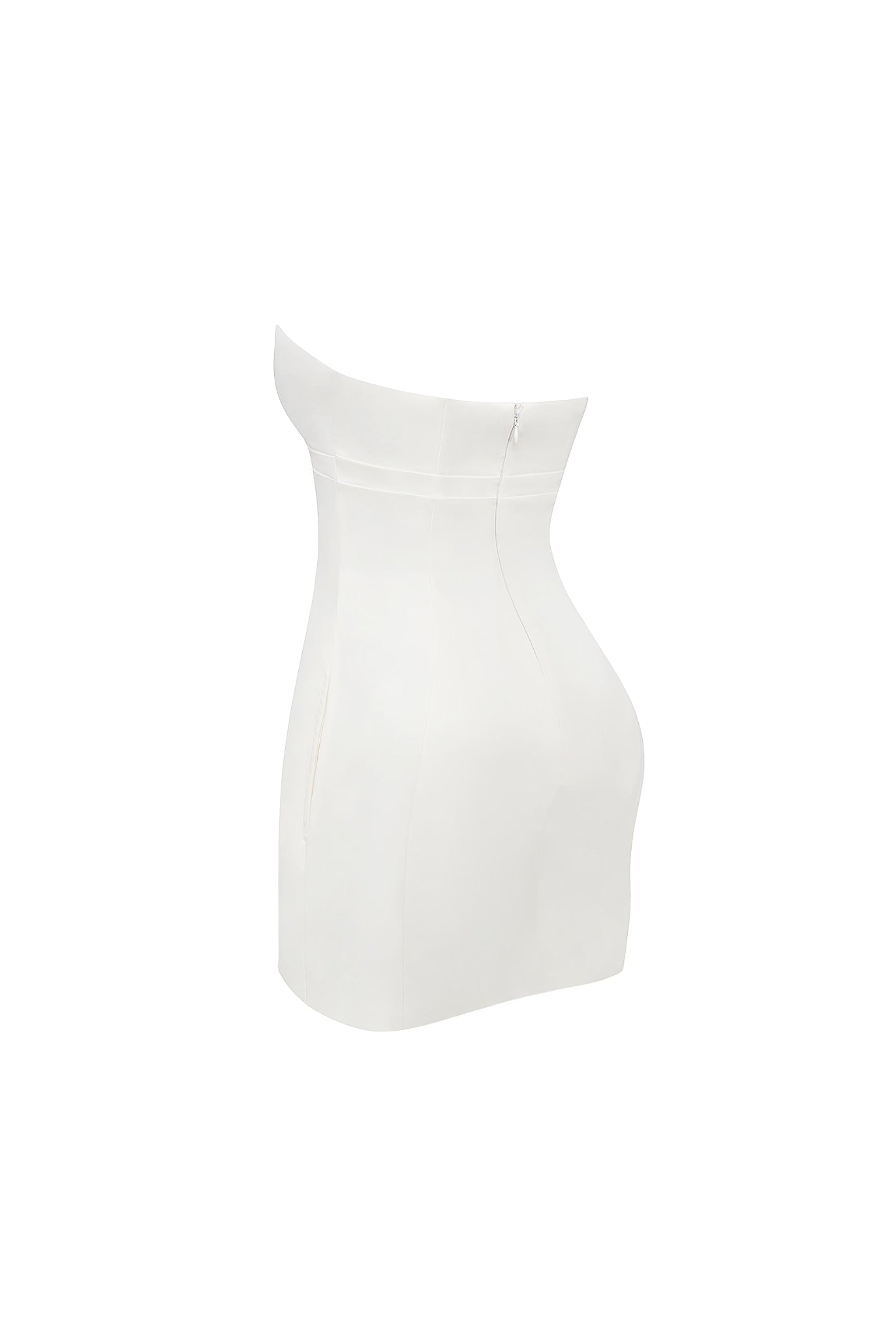 Capri Strapless Mini Dress White