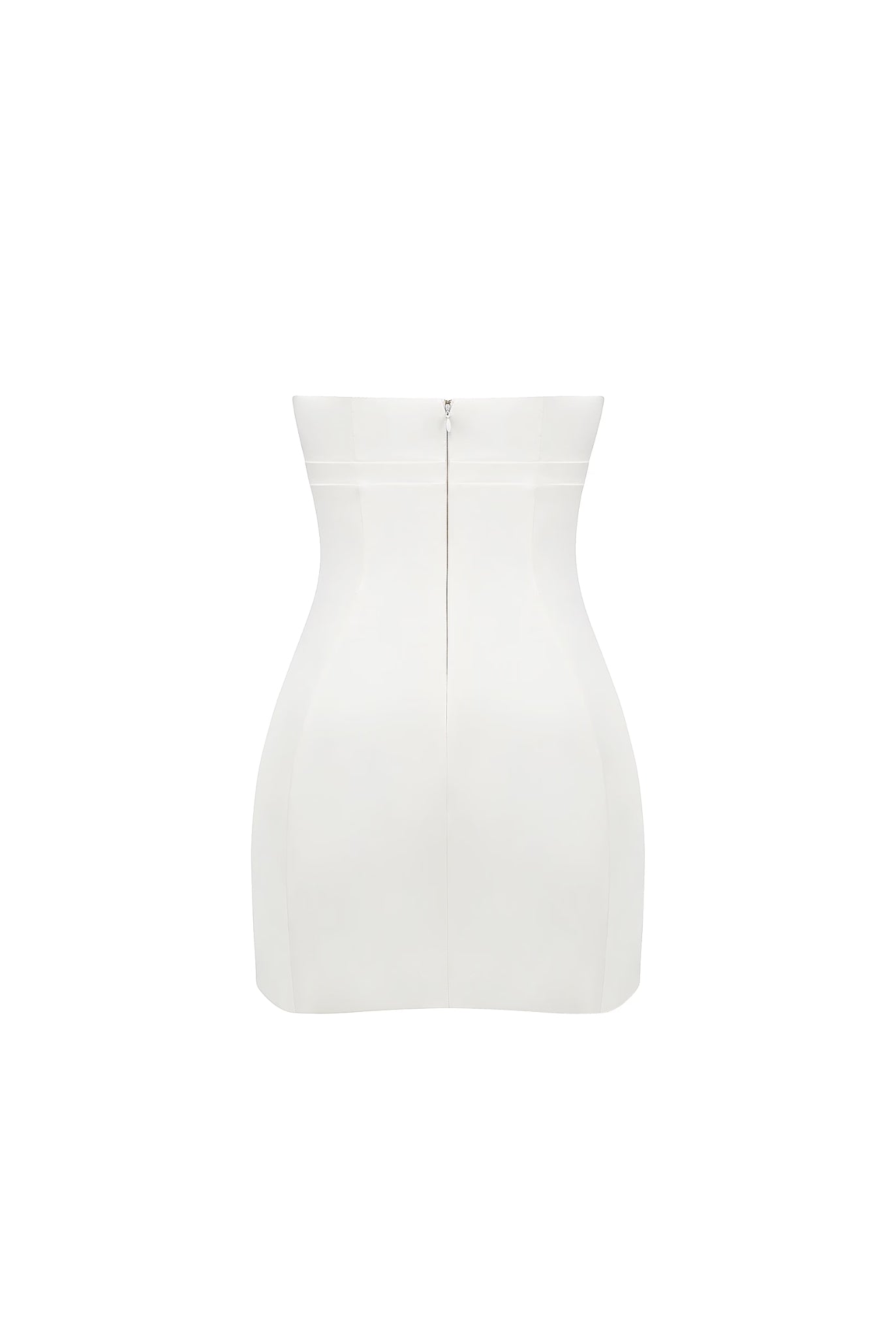 Capri Strapless Mini Dress White