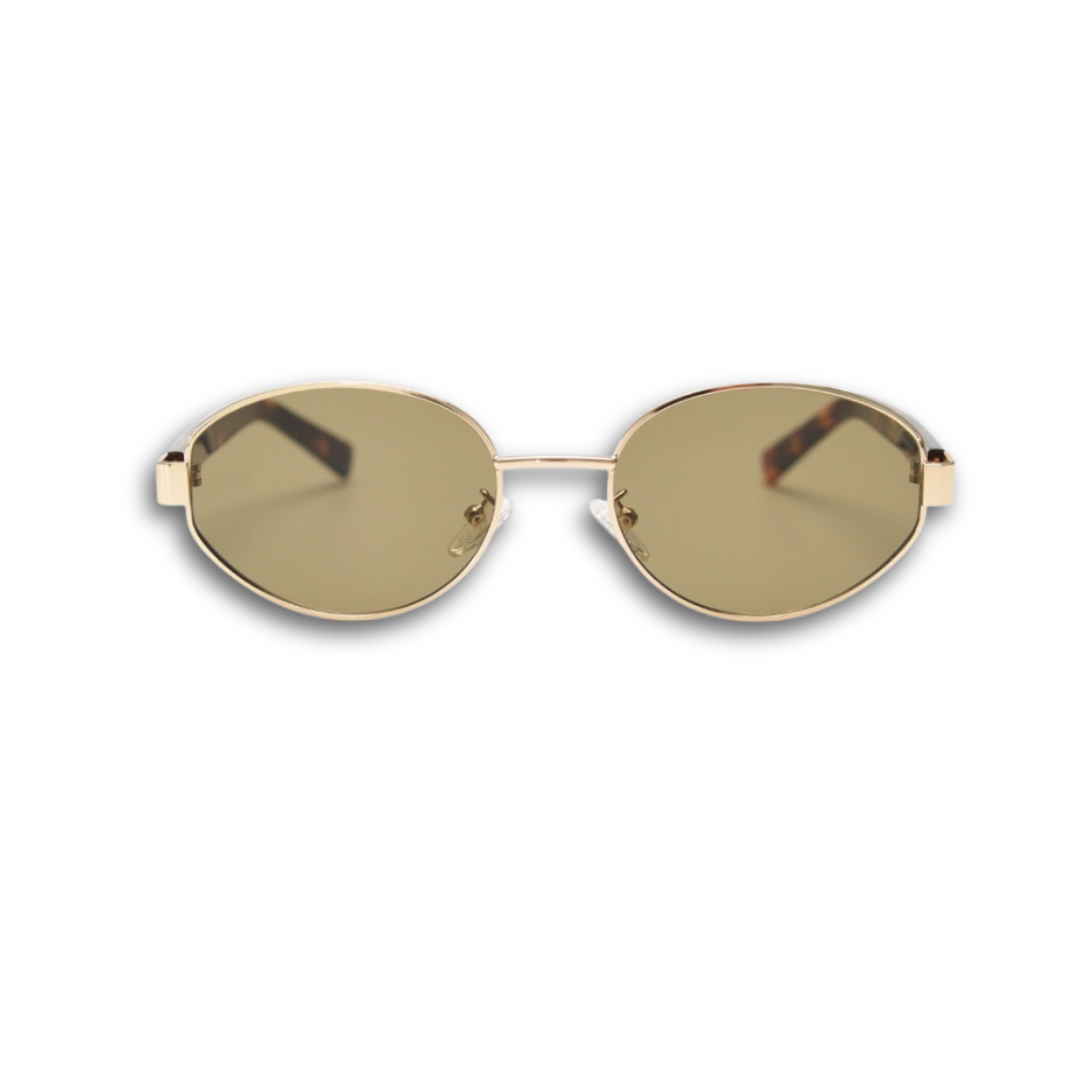 Pink Baby Hollis Tort sunglasses with rounded frames and tinted lenses, stylish eyewear for sun protection.