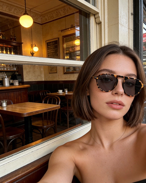 Pink Baby The Sage sunglasses with round frames and dark lenses, stylish and trendy eyewear for casual wear.