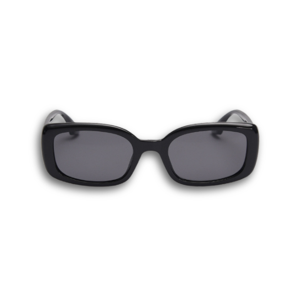 Pink Baby The Fern black sunglasses with round frames and dark lenses, stylish and trendy eyewear for sun protection.