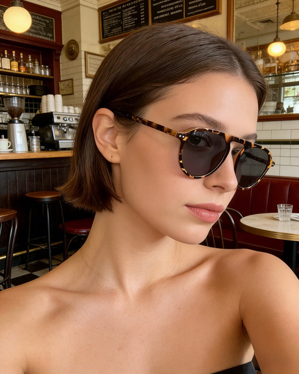 Pink Baby The Sage sunglasses with round frames and pink-tinted lenses, stylish eyewear for a trendy look.