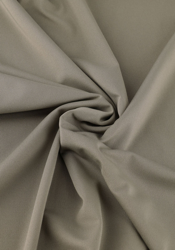 Pink Baby Elisana Draped Maxi Dress in sage grey, flowing fabric with elegant drape and full-length design.