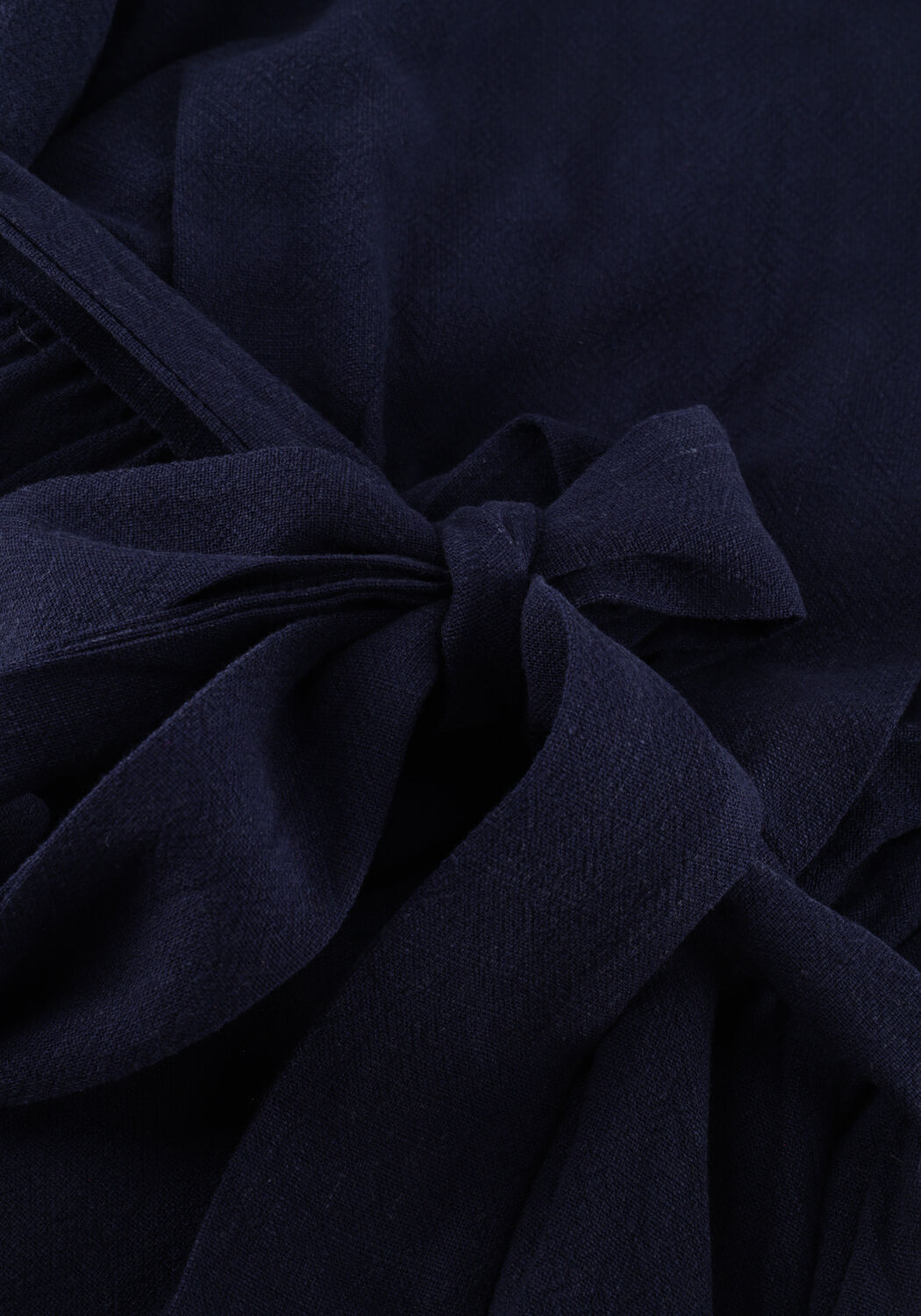 Pink Baby Rosalia belted wrap maxi dress in navy, featuring a flowy silhouette and elegant design, perfect for stylish occasions.