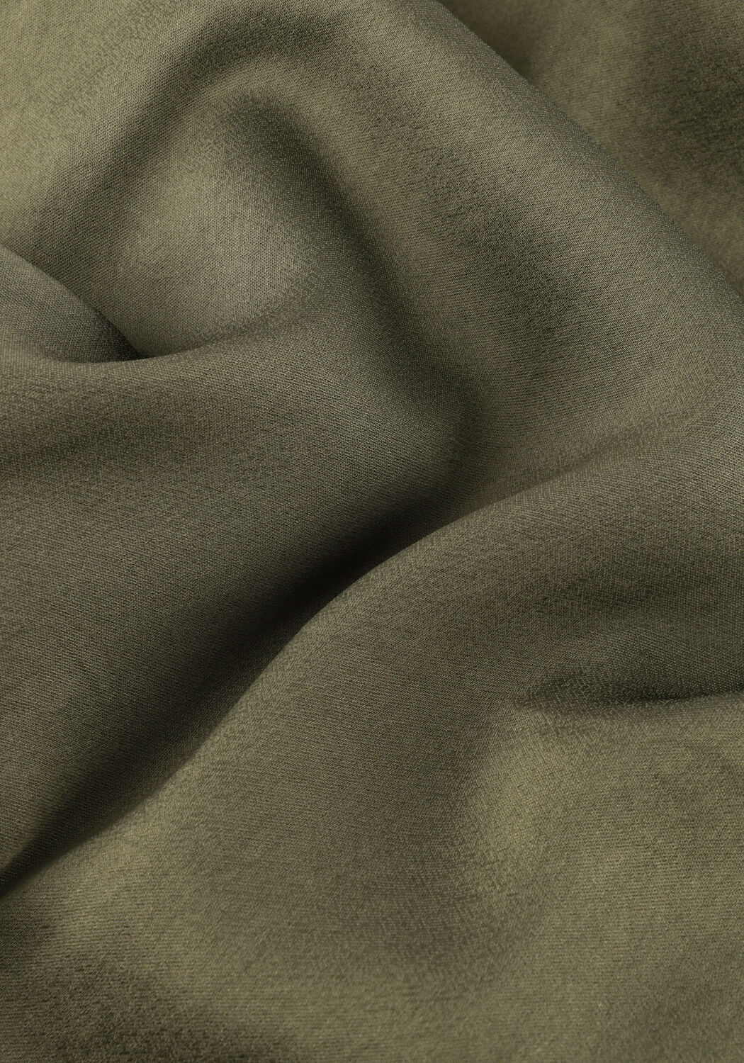 Olive green Alissa V-neck flowing maxi dress by Pink Baby, featuring a relaxed fit and elegant design.