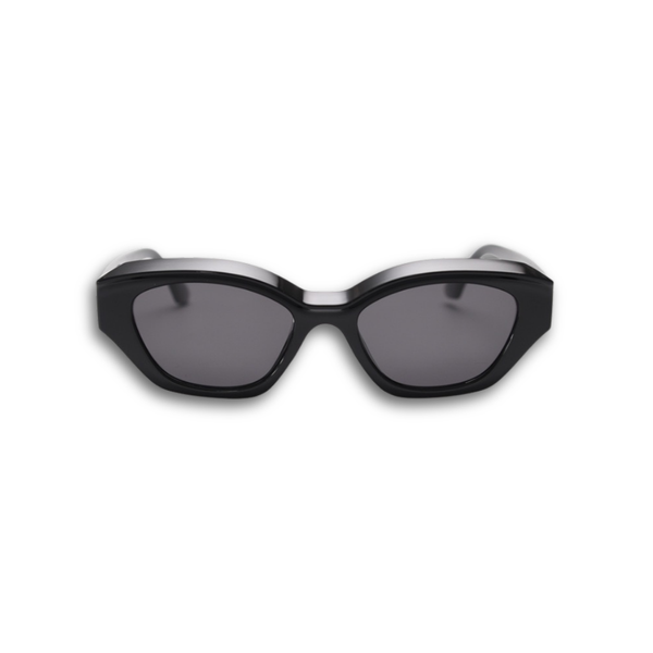 Pink Baby The Jamie black sunglasses with round frames and dark lenses, stylish eyewear for a trendy look.