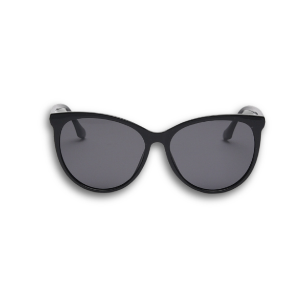 Pink Baby The Yule black sunglasses with round frames and tinted lenses, stylish accessory for sunny days.