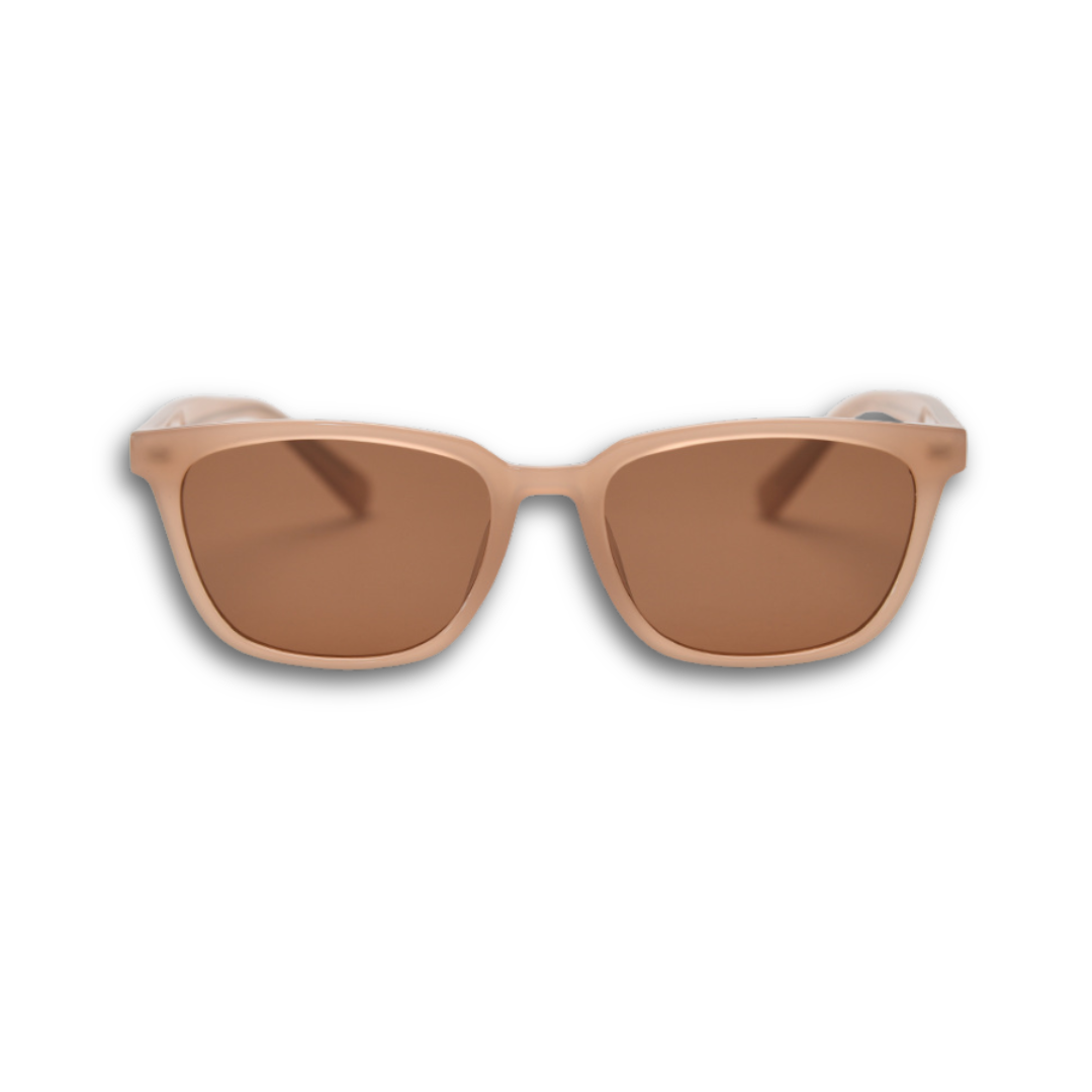 Pink Baby The Colton beige sunglasses with round frames and tinted lenses, stylish accessory for sun protection.