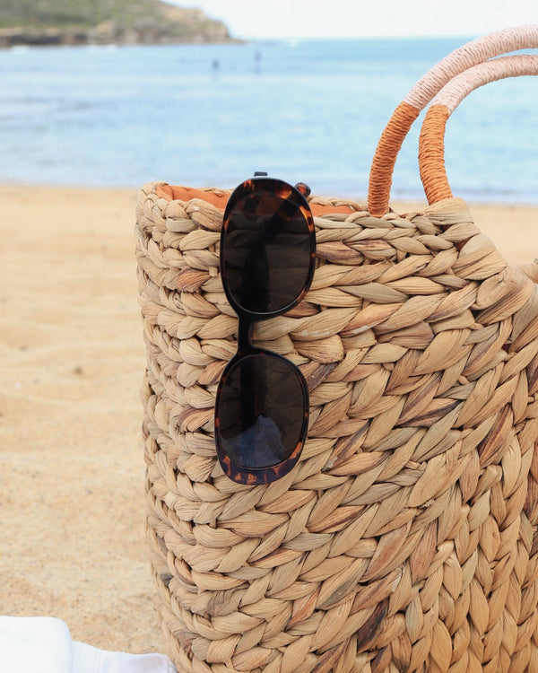 Pink Baby The Miller sunglasses with round frames and tinted lenses, stylish accessories for sunny days.