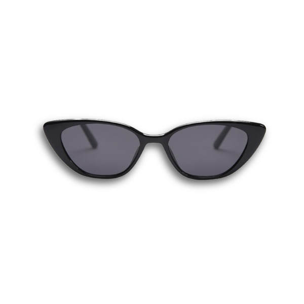 Black Pink Baby Juno sunglasses with rounded frames and dark lenses, stylish eyewear for a modern look.