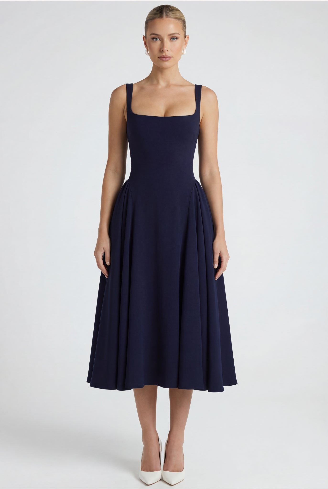 Vittoria Midi Dress Navy