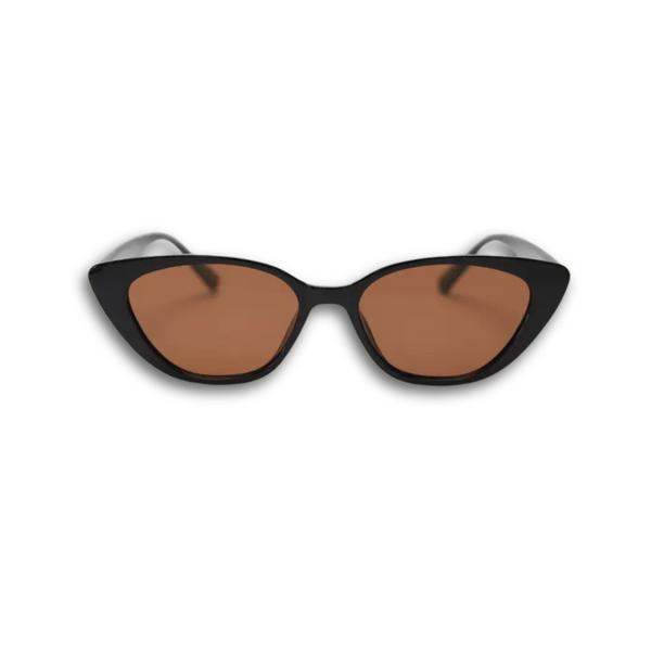 Pink Baby The Juno brown polarized sunglasses with rounded frames and tinted lenses, stylish eyewear for sun protection.
