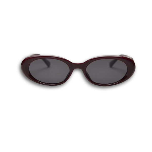 Pink Baby Kiara Hawthorn sunglasses with stylish round frames, featuring dark tinted lenses and a trendy design.